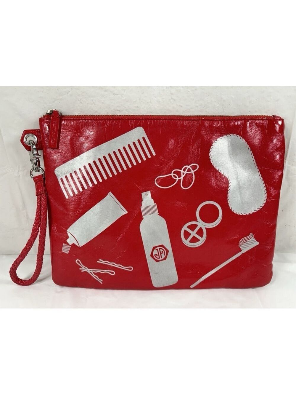 Jonathan Adler leather large wristlet